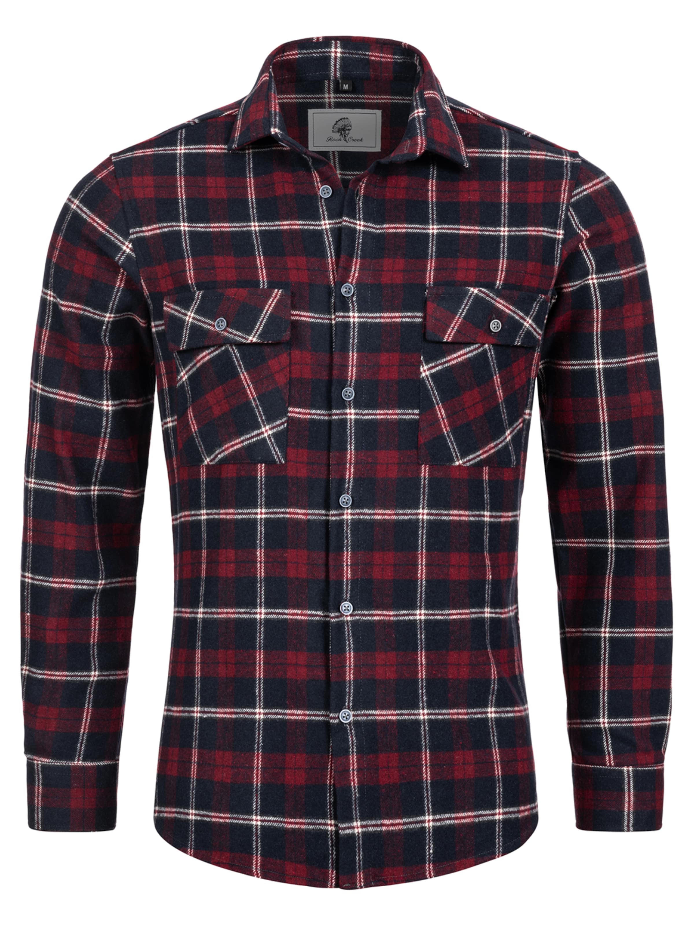 Rock Creek Hemd in Rot: Vorderseite