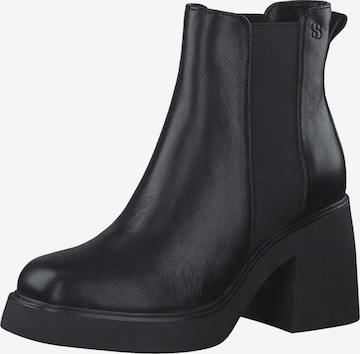 s.Oliver Chelsea boots i svart: framsida