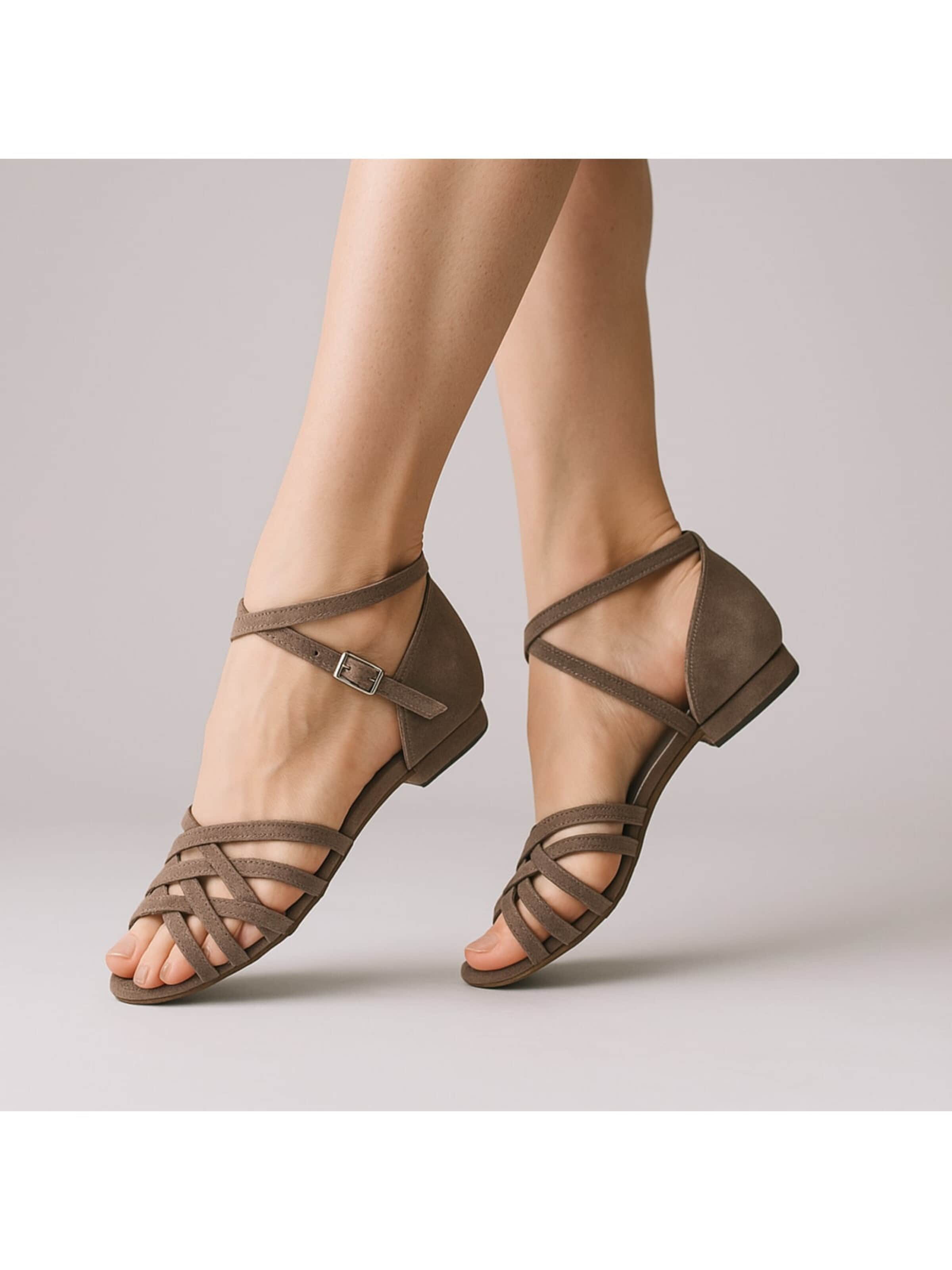 Dancing Queens Strap Sandals 'Dancing Queens' in Grey