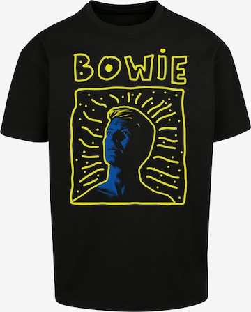 F4NT4STIC Shirt 'David Bowie' in Zwart: voorkant