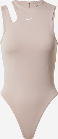 Nike Sportswear Shirt Bodysuit in Grey: front