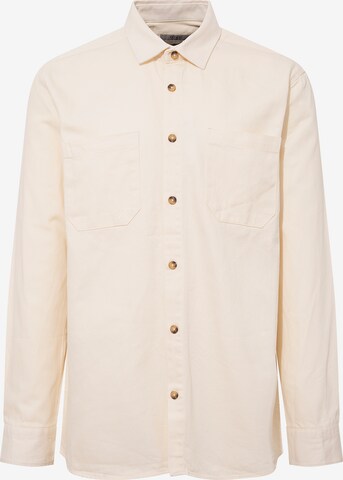 DeFacto Button Up Shirt in Beige: front