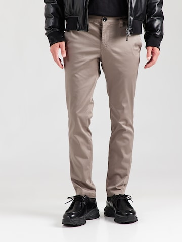 ARMANI EXCHANGE Slimfit Παντελόνι τσίνο σε μπεζ: μπροστά