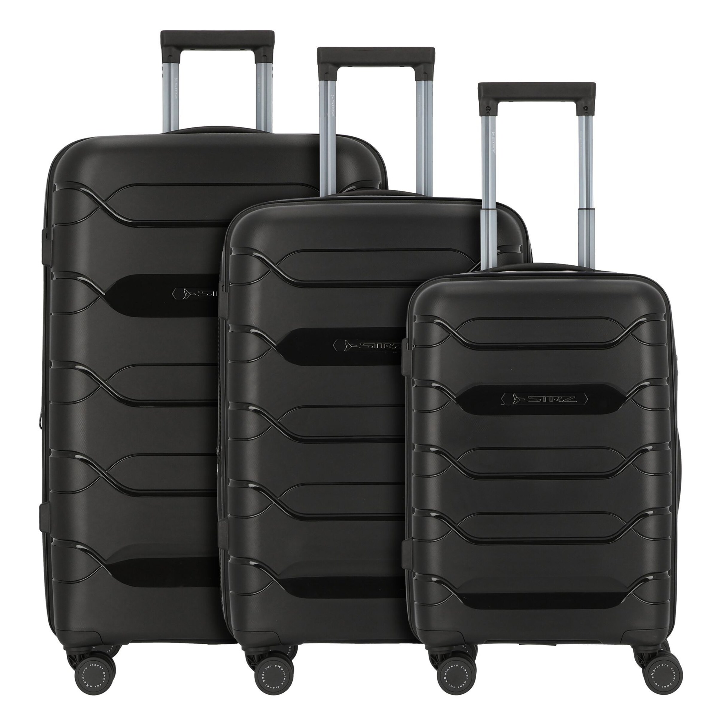 Polestream (STRZ) Suitcase set in Black: front