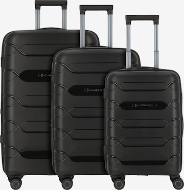 Polestream (STRZ) Suitcase Set in Black: front