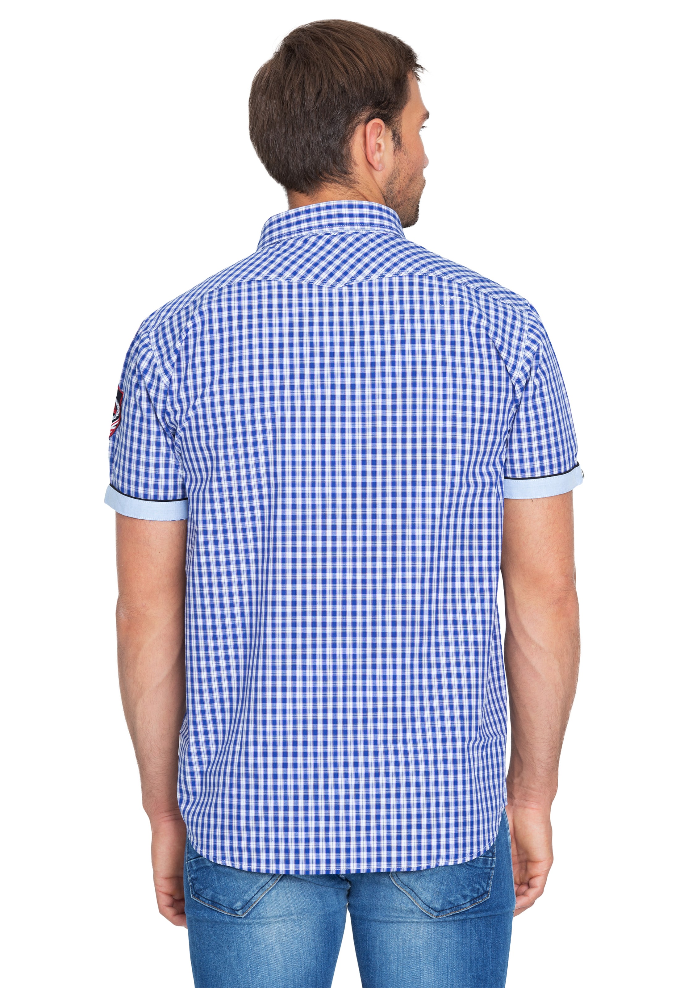 LONSDALE Слим Рубашка в Синий