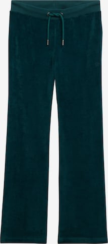 Superdry Wide leg Broek in Groen: voorkant