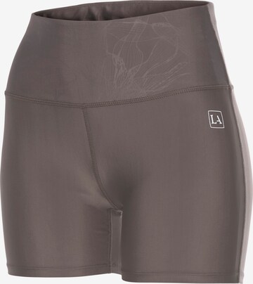 LASCANA ACTIVE - Skinny Pantalón deportivo en marrón