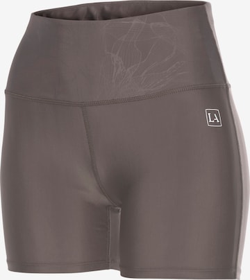 LASCANA ACTIVE - Skinny Pantalón deportivo en marrón