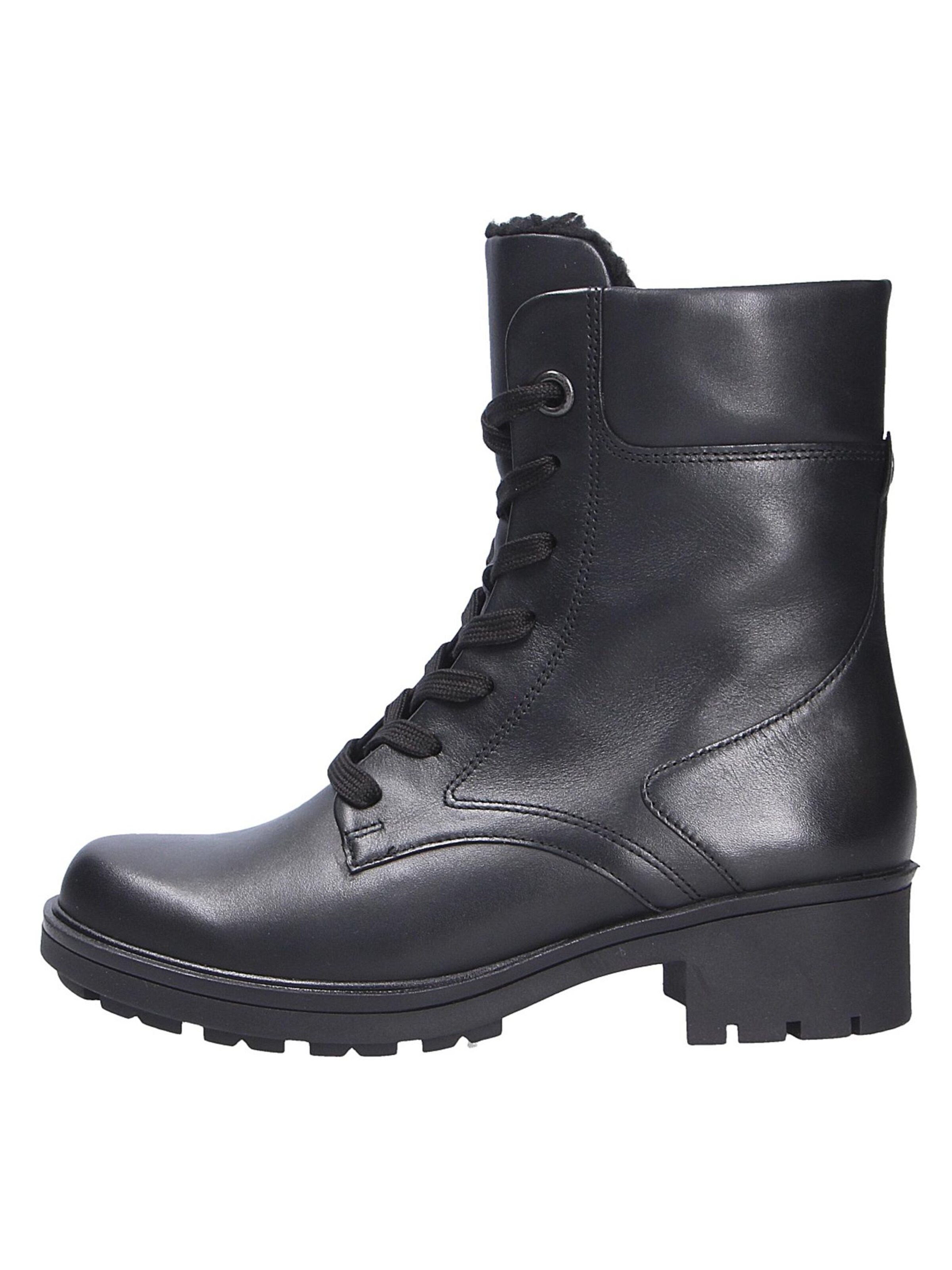 GABOR Lace-Up Boots in Black