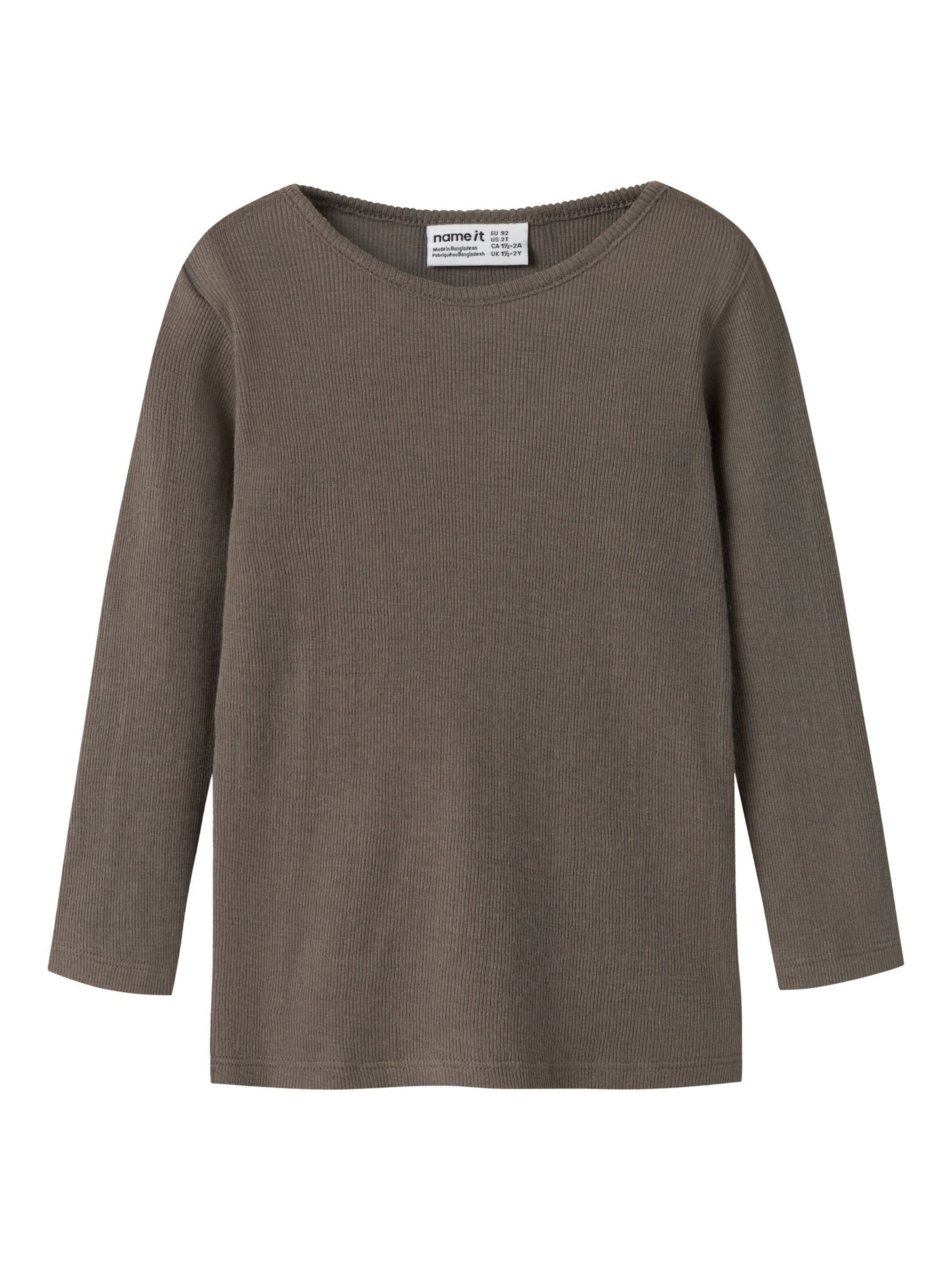 T-Shirt NAME IT en marron : devant