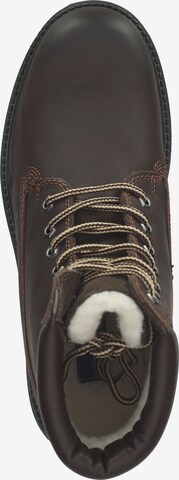 TOM TAILOR Lace-Up Boots in Brown