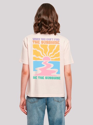 T-shirt 'Be The Sunshine Color' F4NT4STIC en rose : devant