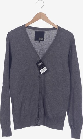 JACK & JONES Sweater & Cardigan in L in Grey: front