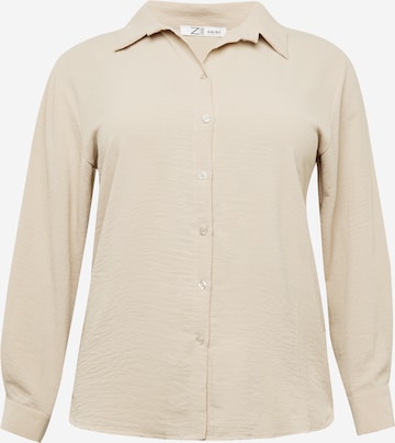 Z-One Blouse 'Go44ya' in Beige: front