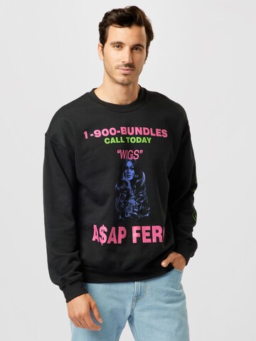 Mennace Sweatshirt 'ASAP FERG' in Schwarz: predná strana