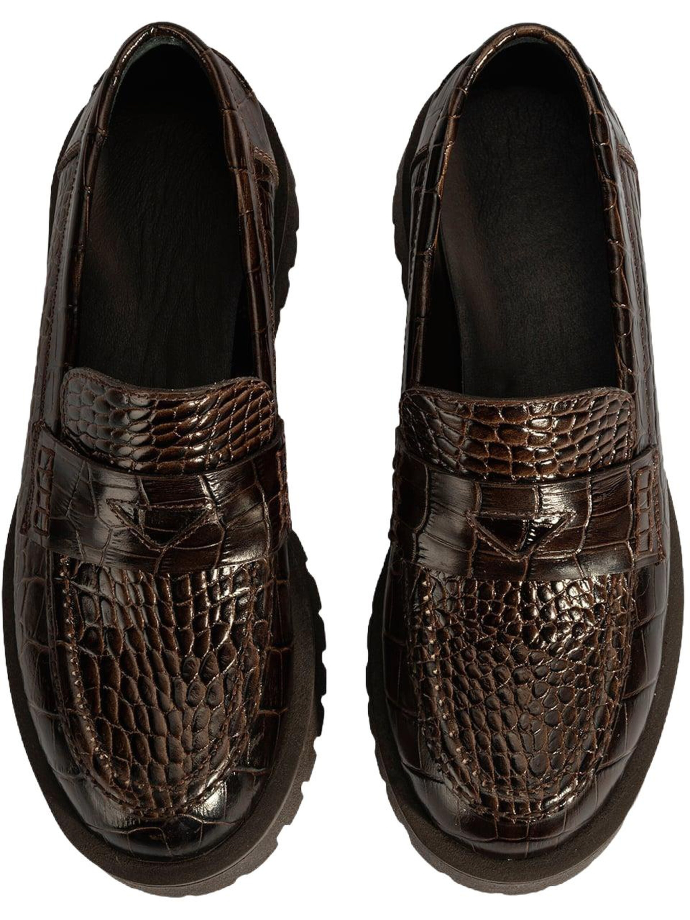Desa Mocassins 'Slip-Ons' in Bruin