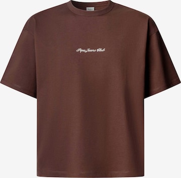 T-Shirt 'CLEMENT' Pepe Jeans en marron : devant