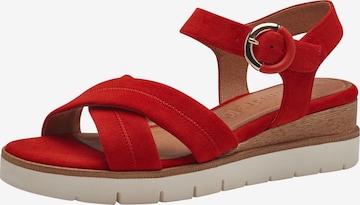 TAMARIS Sandals in Red: front