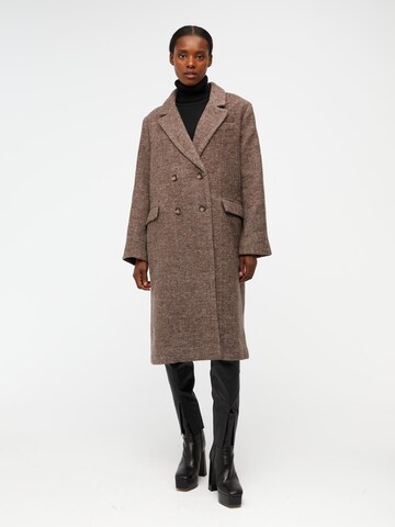 OBJECT Between-Seasons Coat 'Blaza' in Brown: front