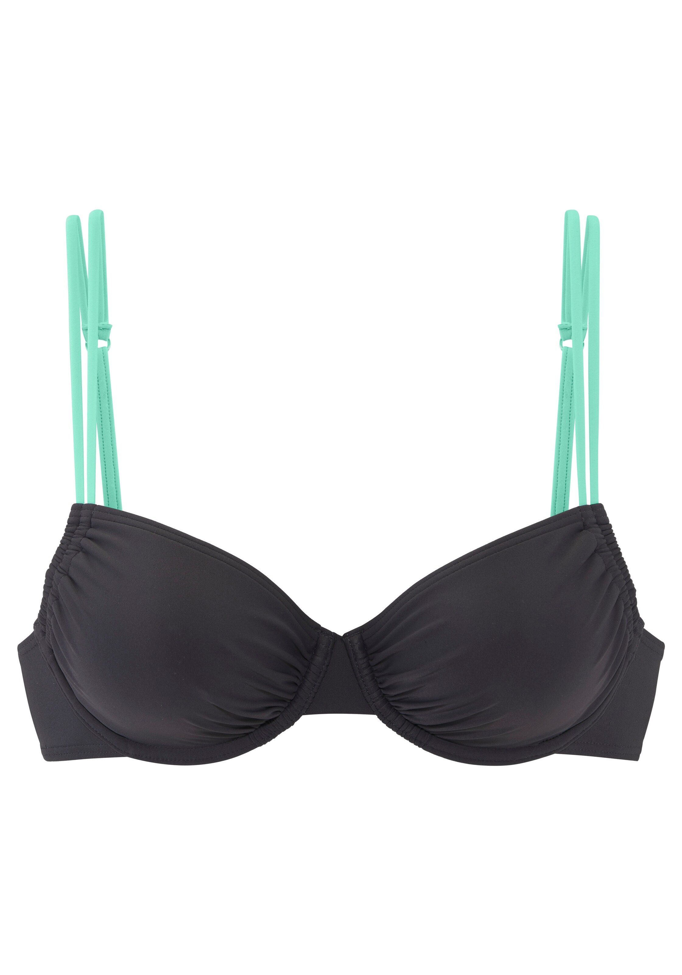 s.Oliver Bikinitop in Grau: Vorderseite