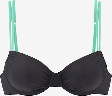 s.Oliver T-shirt Bikini Top in Grey: front