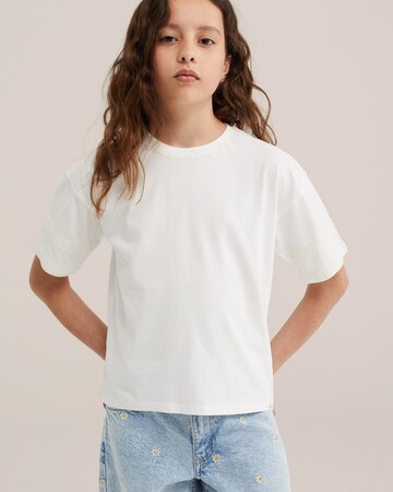 WE Fashion Koszulka w kolorze beżowy: przód