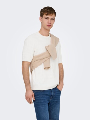 Only & Sons Bluser & t-shirts 'ONSSIKA' i hvid: forside