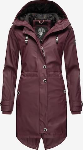 Manteau fonctionnel 'Rainy Flower' NAVAHOO en rouge