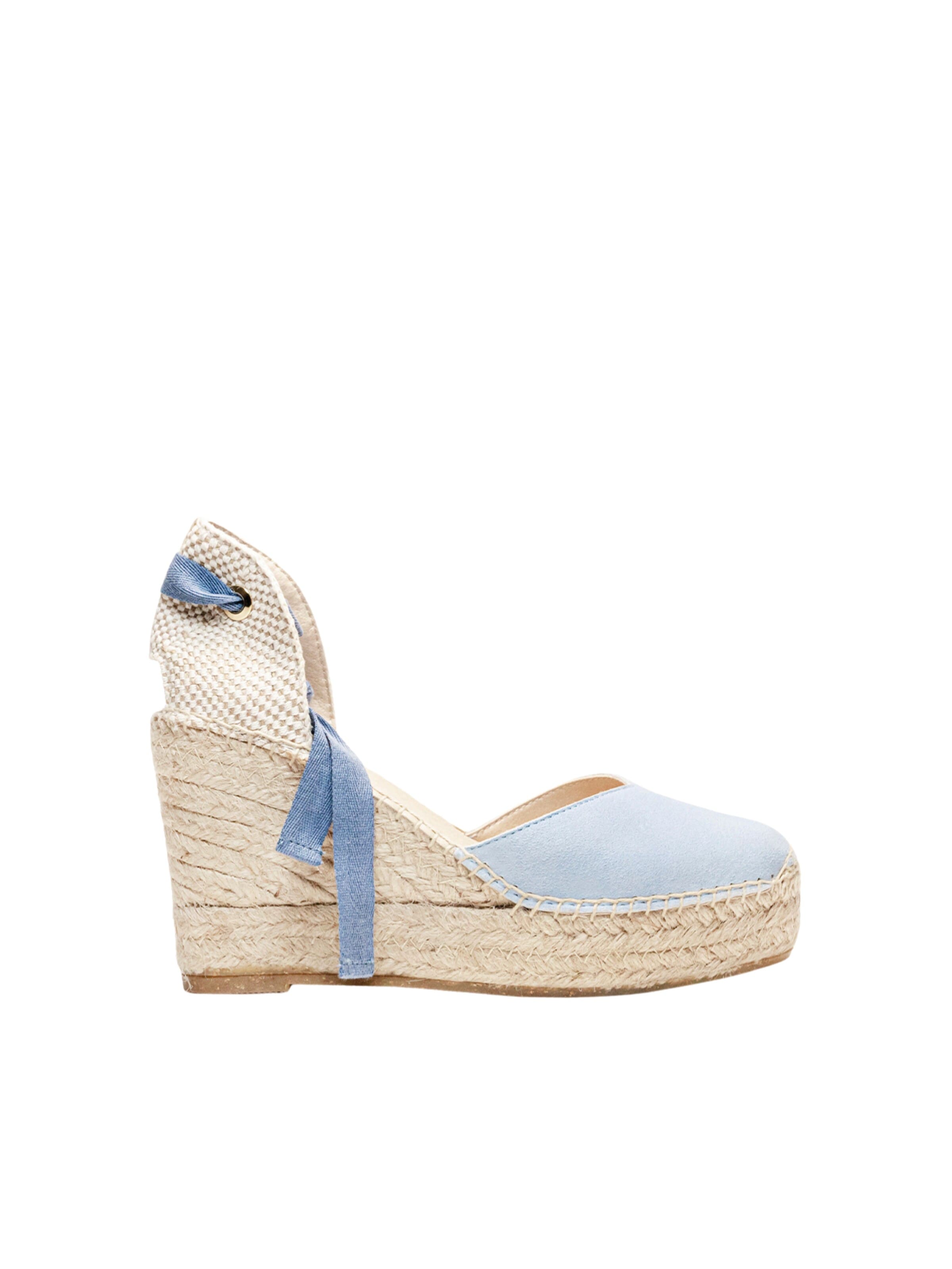 Alhamas Sandaal 'Alpargata' in Blauw: voorkant