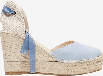 Alhamas - Sandalias 'Alpargata' en azul: frente
