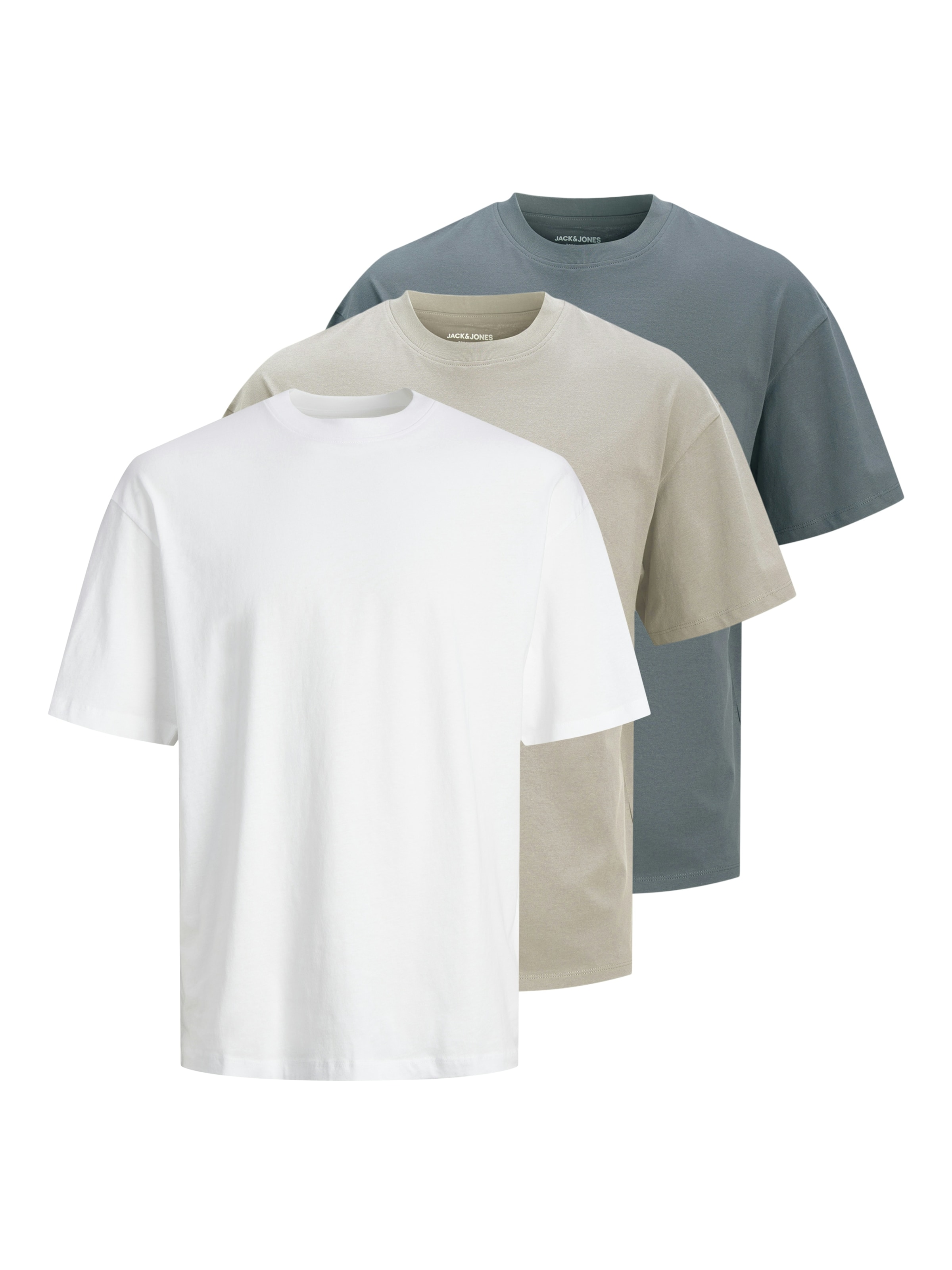 JACK & JONES Shirt 'JJHugo' in Beige: front