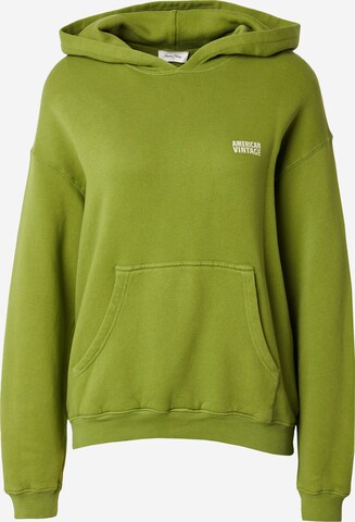 AMERICAN VINTAGE Sweatshirt 'IZUBIRD' i grøn: forside