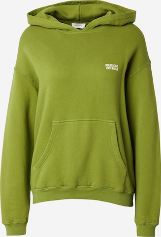 AMERICAN VINTAGE Sweatshirt 'IZUBIRD' in Groen: voorkant