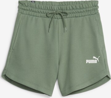 Regular Pantalon de sport PUMA en vert : devant