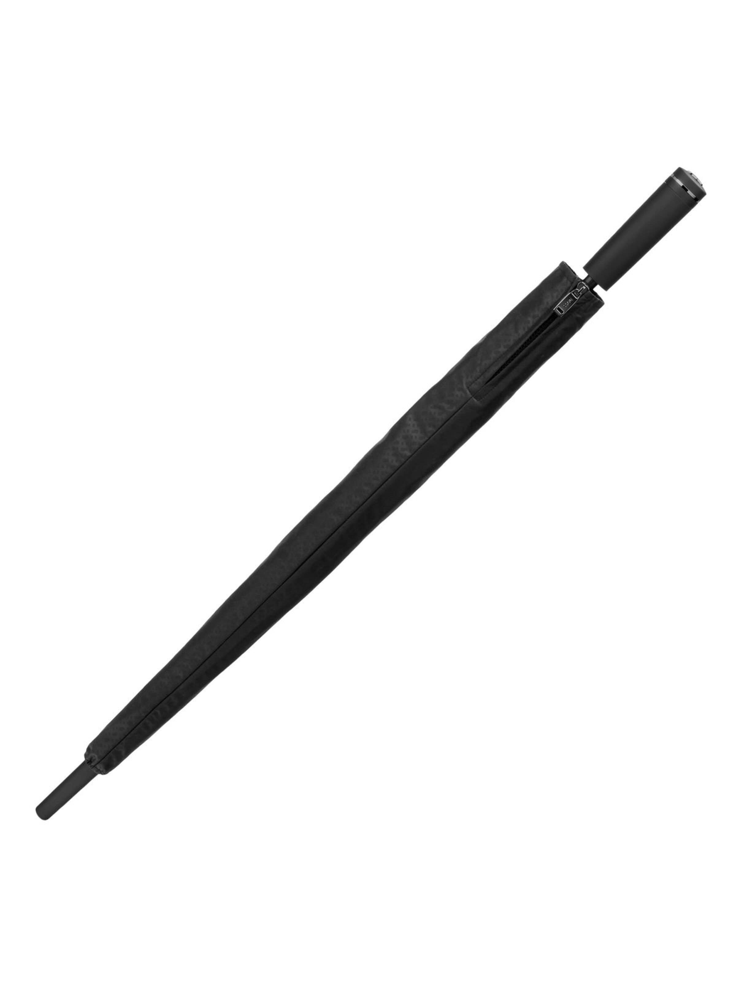 Parapluie 'Umbrella Double B Black & Gun' BOSS en gris