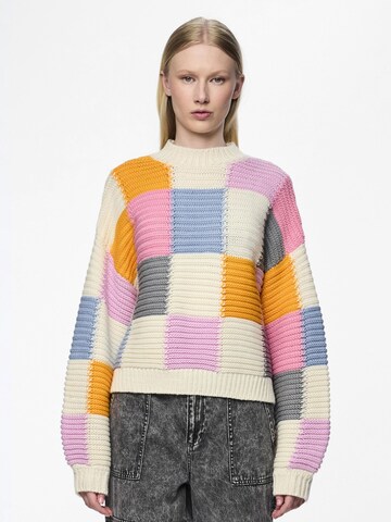 PIECES Sweater 'PCNamie' in Beige: front