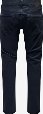 regular Pantaloni 'Loom' di Only & Sons in blu