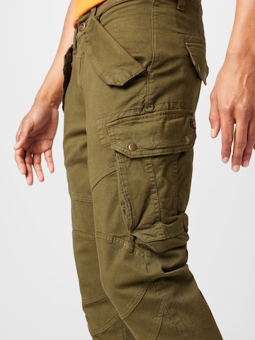 ALPHA INDUSTRIES Конический (Tapered) Брюки-карго 'Combat' в Зеленый
