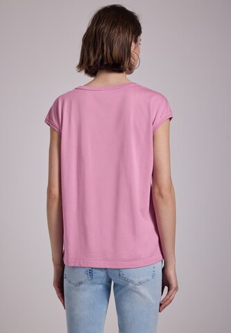 Street One Studio Shirt in Unifarbe in Pink