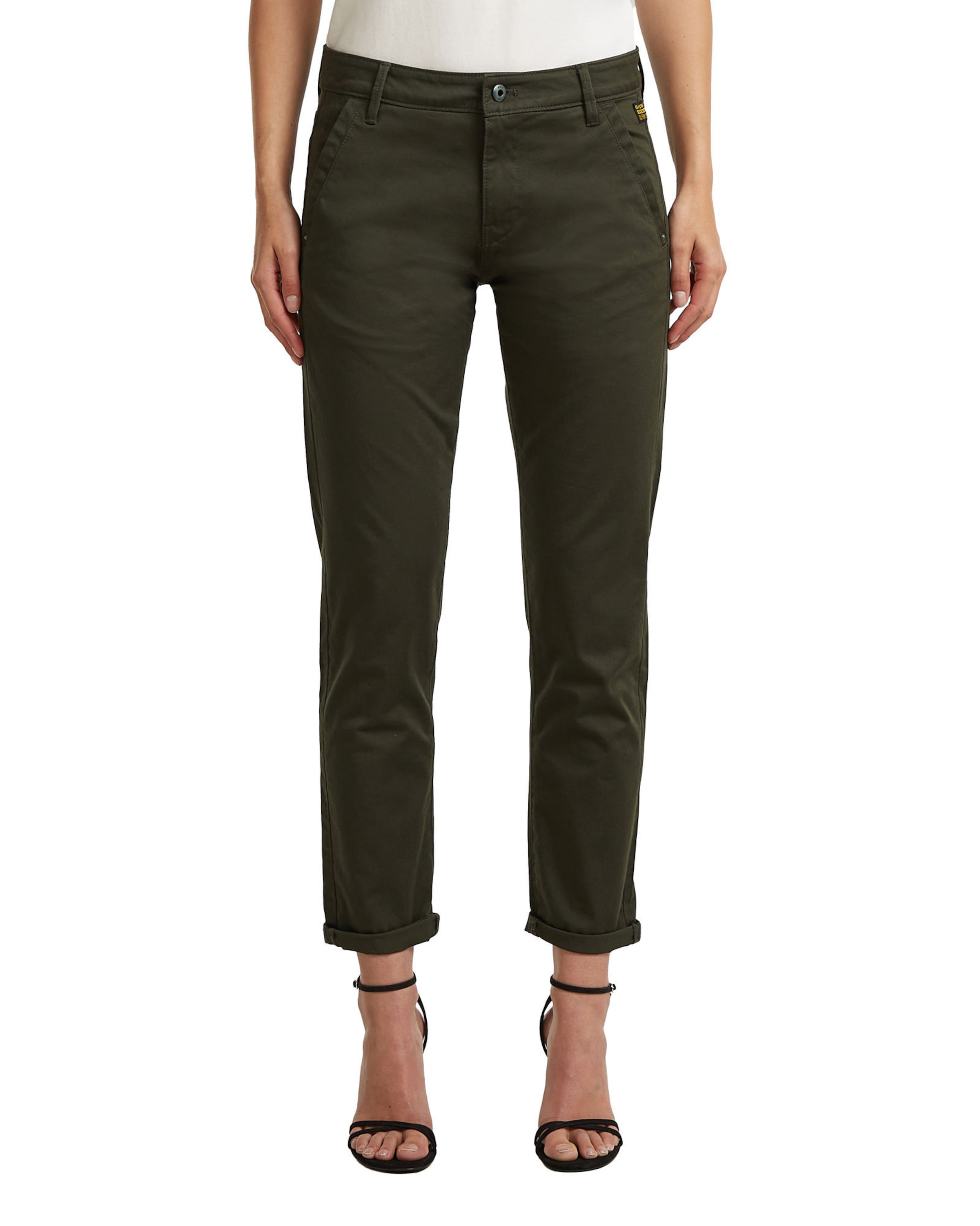 G-STAR Loosefit Chino 'Kate' in Grijs: voorkant