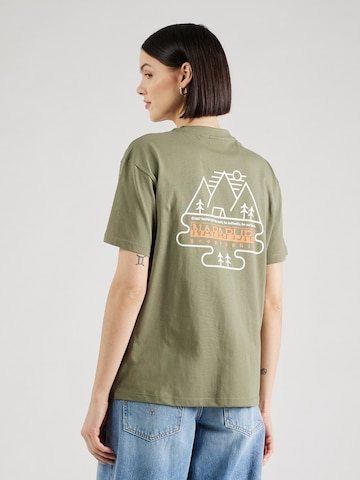 NAPAPIJRI T-shirt 'S-FABER' i grön