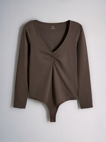 The Set - Camisa body em castanho