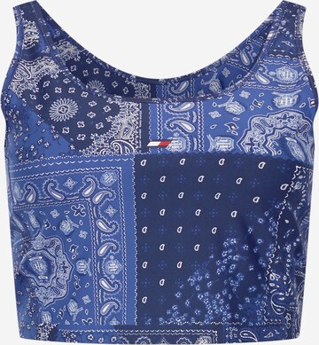 Haut Tommy Hilfiger Curve en bleu : devant