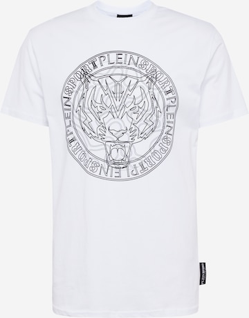 T-Shirt 'Tiger' Plein Sport en blanc : devant