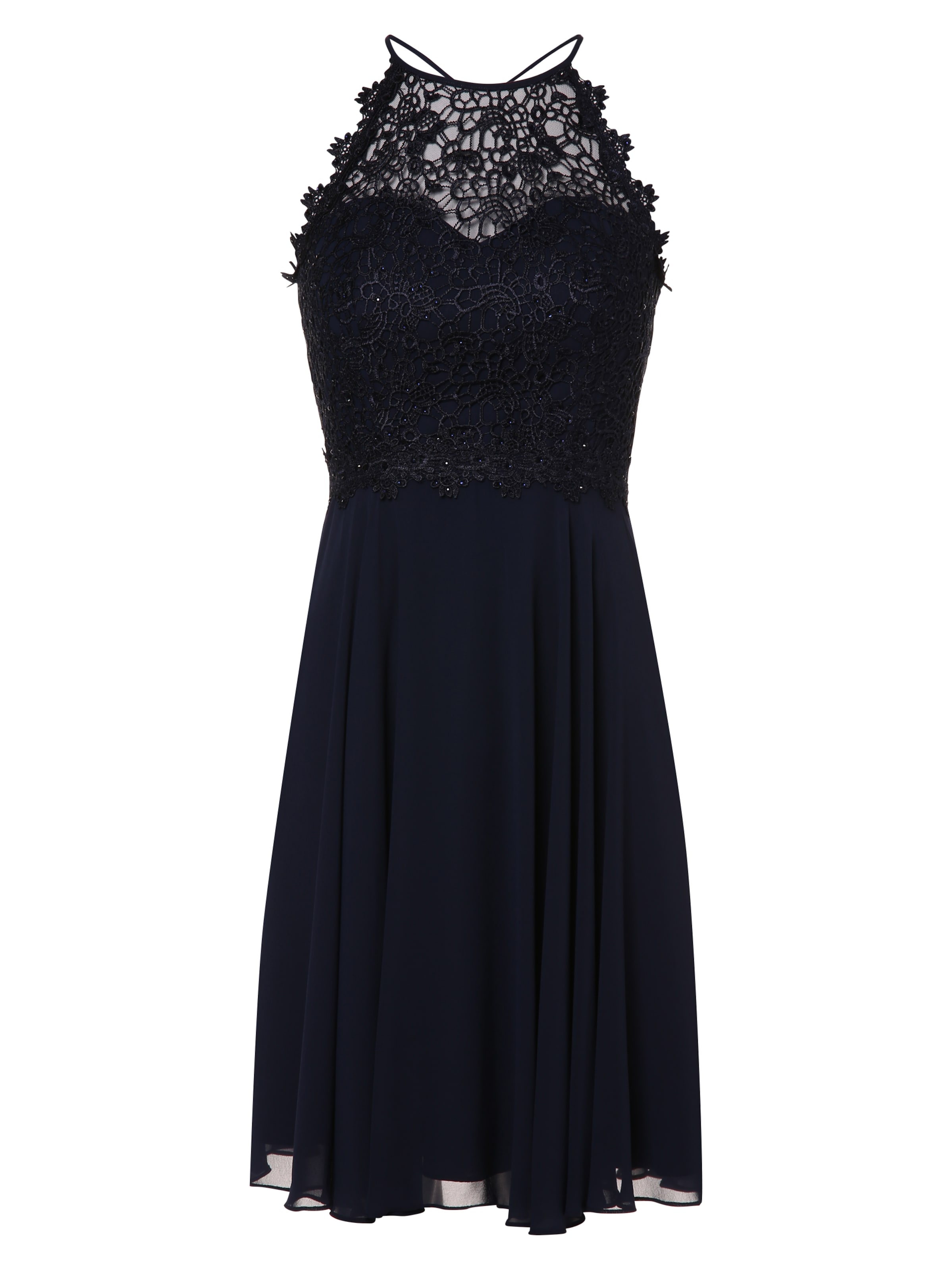 Marie Lund Abendkleid in Blau: Vorderseite