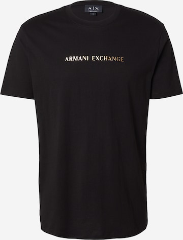 ARMANI EXCHANGEMajica - crna boja: prednji dio