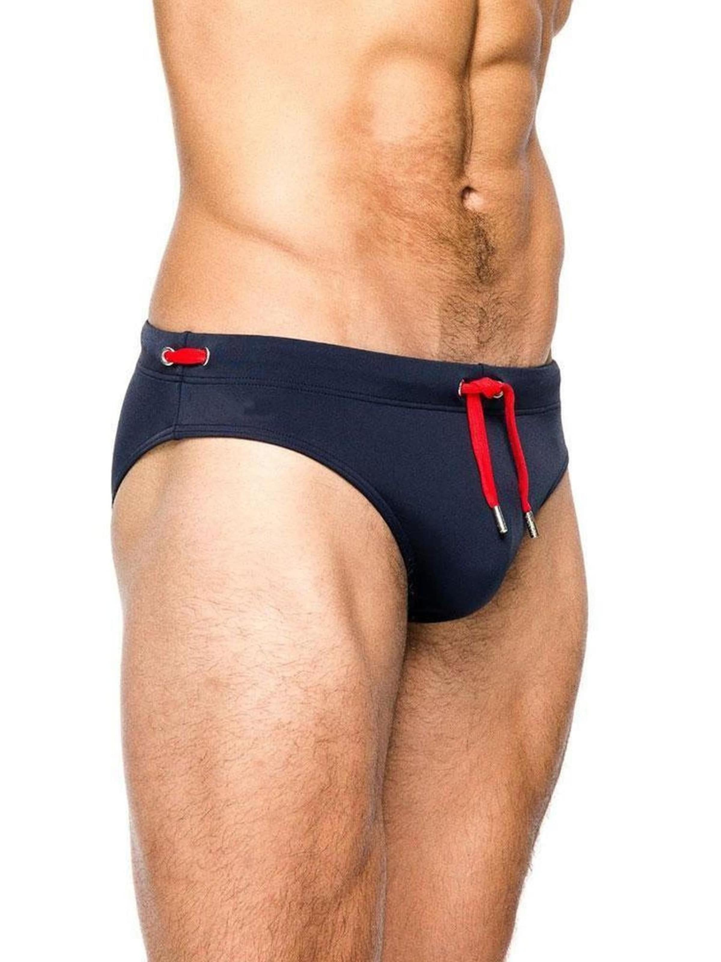 BIMONI Athletic Swim Trunks 'Badeslip' in Blue