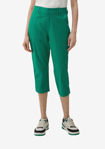 s.Oliver Slimfit Παντελόνι σε πράσινο: μπροστά