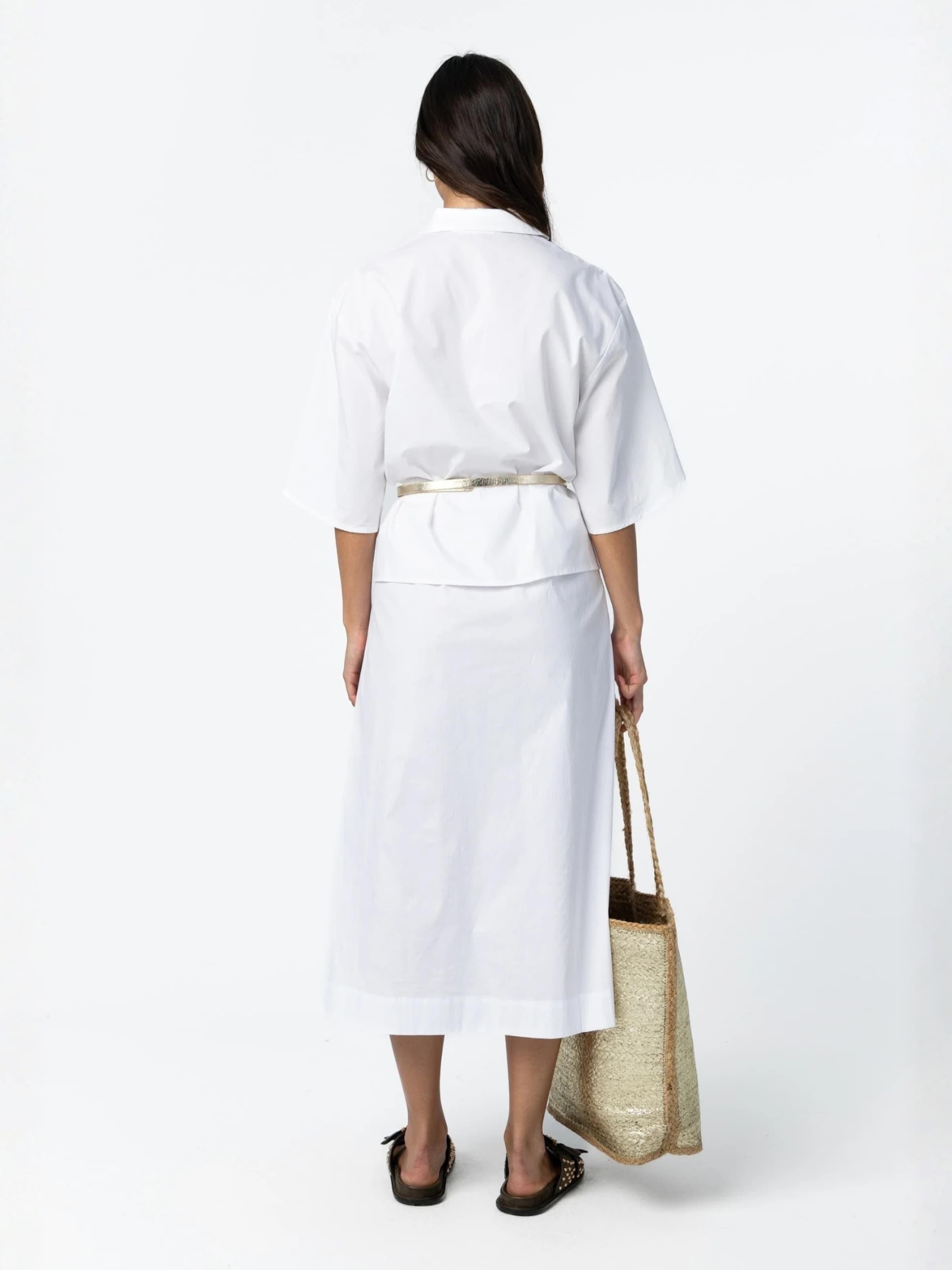 Jupe ' PHOEBE long ' Coster Copenhagen en blanc